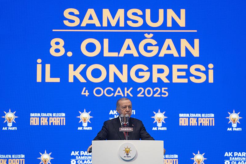 Başkan Erdoğan, Samsun'da AK Parti 8'inci İl Kongresi'ne katıldı (AA)