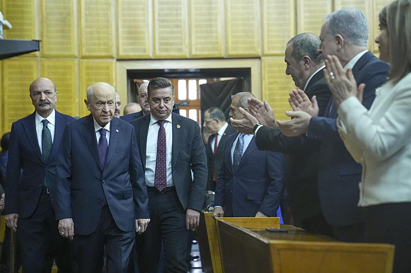 MHP Genel Başkanı Devlet Bahçeli, partisinin TBMM Grup Toplantısı'na katıldı (AA)