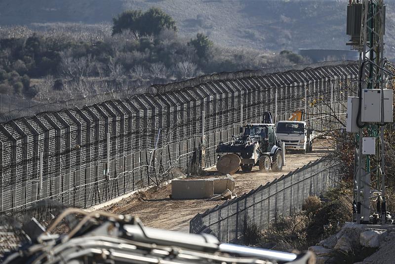 İsrail işgali altındaki Golan Tepeleri'ndeki Suriye-İsrail sınır bölgesi, AA