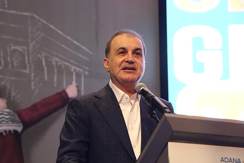 Ömer Çelik, Çukurova Üniversitesi Kongre Merkezi'nde düzenlenen AK Parti Adana İl Gençlik Kolları 7. Olağan Kongresi'ne katıldı. (DHA)