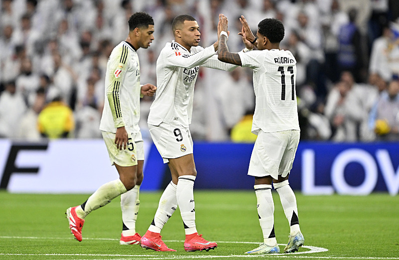 Kylian Mbappe'nin gol sevinci (AA)