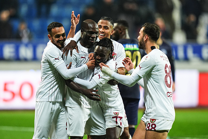 Hatayspor'un gol sevinci (AA)