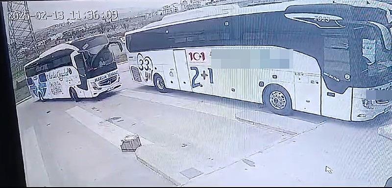ırnak Şehirlerarası Otobüs Terminali'nden çıkış anına ait güvenlik kamerası görüntüsü ortaya çıktı. (DHA)
