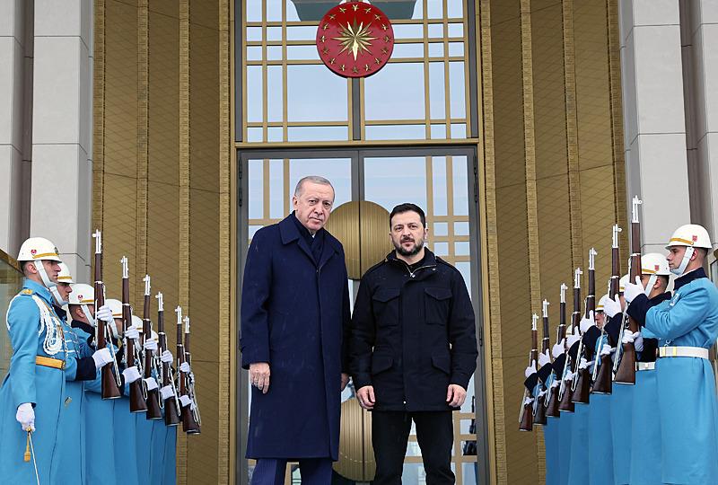 Başkan Recep Tayyip Erdoğan ve Ukrayna Devlet Başkanı Volodimir Zelenskiy, AA