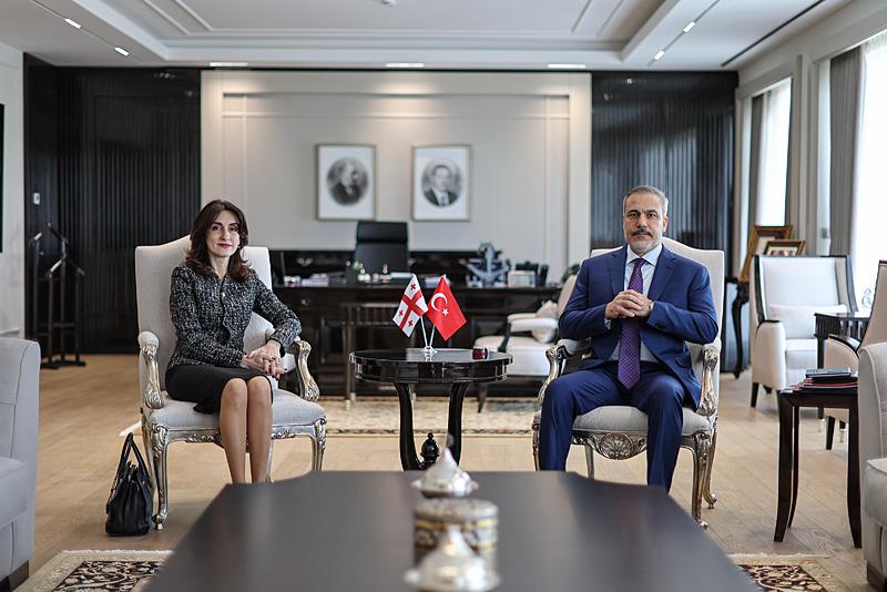 Gürcistan Dışişleri Bakanı Maka Botchorishvili ve Dışişleri Bakanı Hakan Fidan (AA)