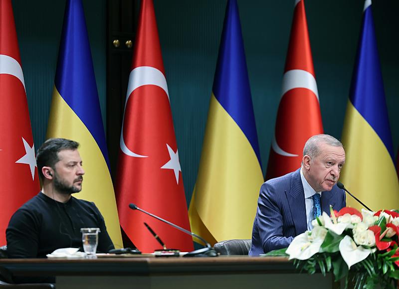 Ukrayna Devlet Başkanı Volodimir Zelenskiy ve Başkan Recep Tayyip Erdoğan, AA