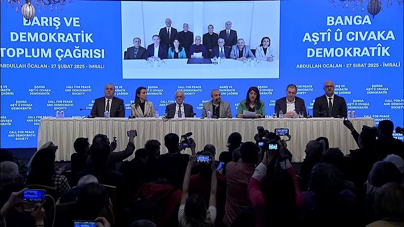 DEM Parti İmralı heyeti terör örgütü PKK elebaşı Abdullah Öcalan'ın mektubunu okudu, İHA