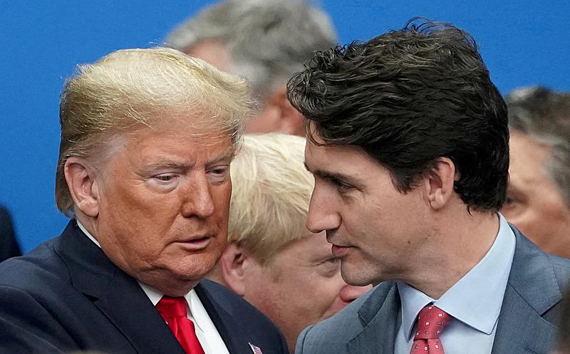 ABD Başkanı Donald Trump ve Kanada Başbakanı Justin Trudeau, Reuters