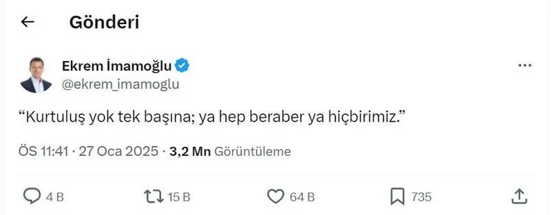 Ekrem İmamoğlu'ndan DHKP-C sloganı (Takvim.com.tr)