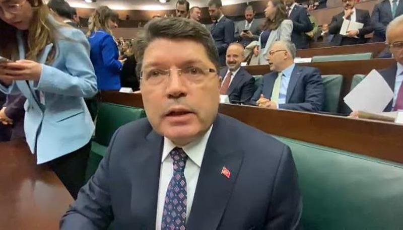 Adalet Bakanı Yılmaz Tunç AK Parti TBMM Grup Toplantısı öncesinde gazetecilerin gündeme ilişkin sorularını yanıtladı (Fotoğraf: DHA)