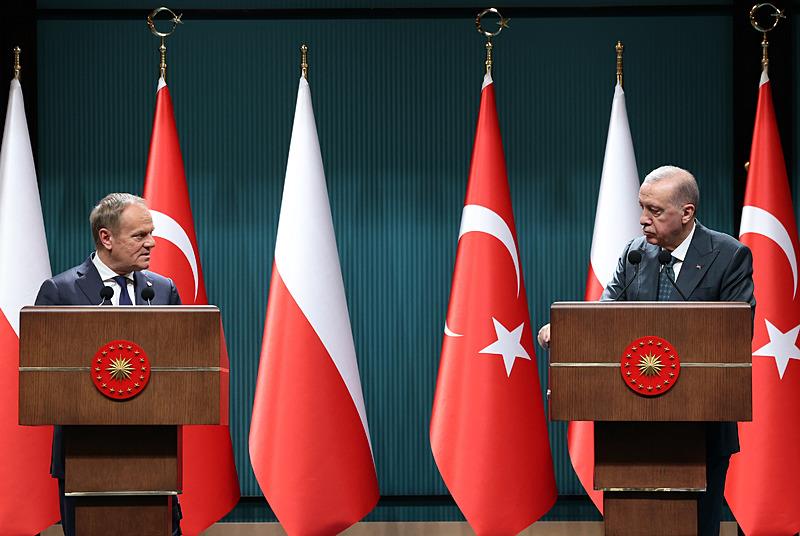 Polonya Başbakanı Donald Tusk ve Başkan Recep Tayyip Erdoğan, İHA
