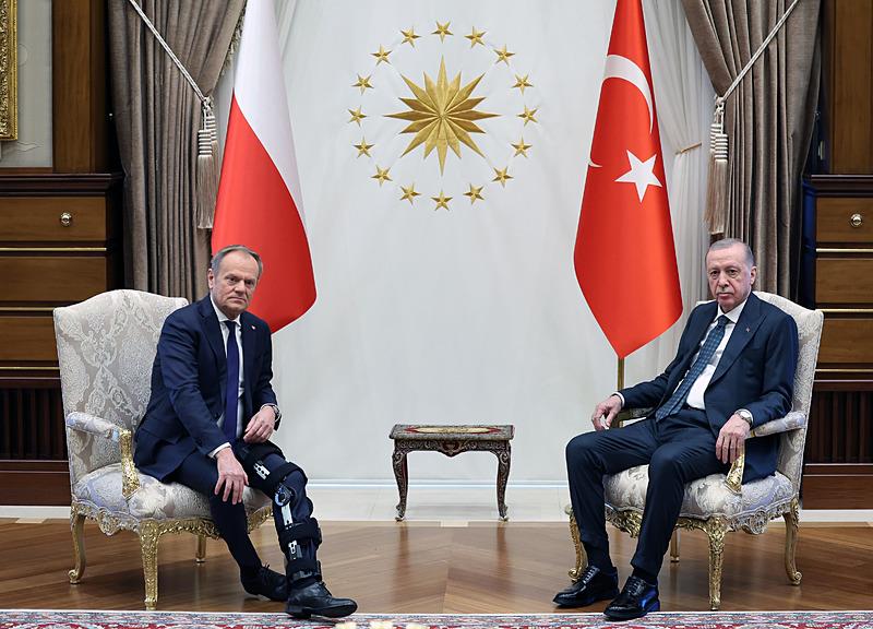 Polonya Başbakanı Donald Tusk ve Başkan Recep Tayyip Erdoğan, İHA
