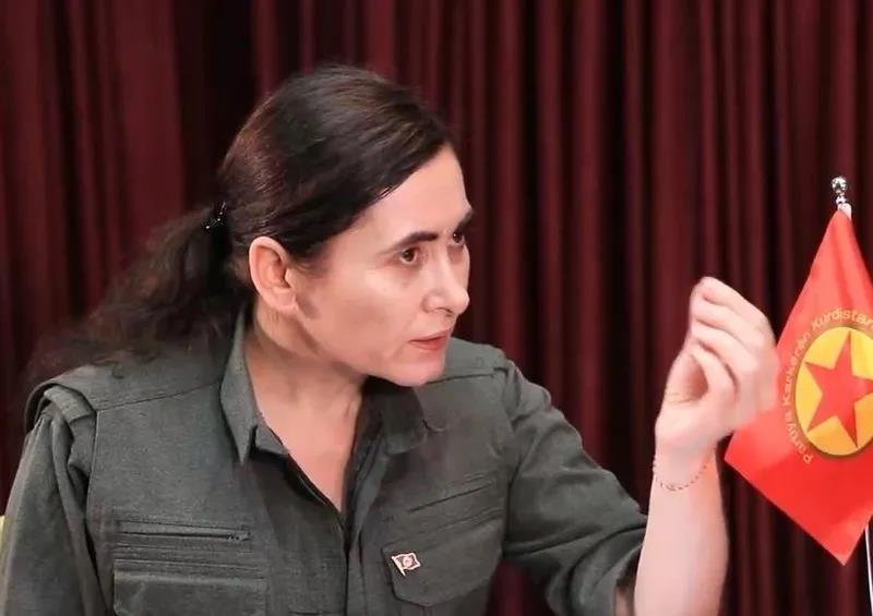 PKK Merkez Komitesi Üyesi Helin Ümit (Takvim.com.tr / Ekran görüntüsü)