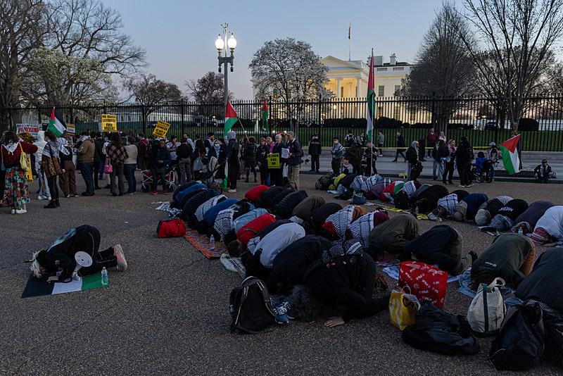 Beyaz Saray önünde İsrail protestosu, Reuters