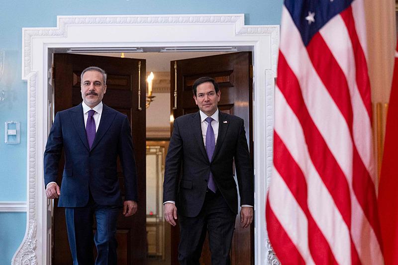 Dışişleri Bakanı Hakan Fidan ve ABD'li mevkidaşı Marco Rubio, EPA