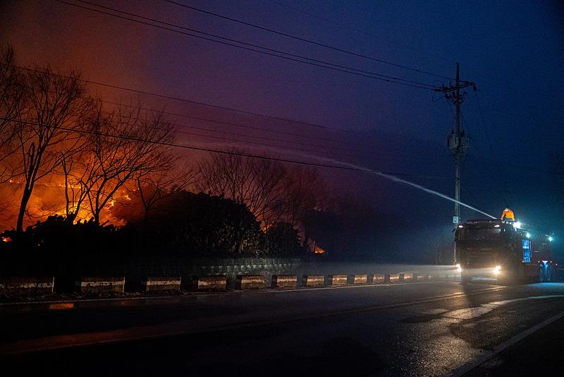 Güney Kore'de yangınlar, AA