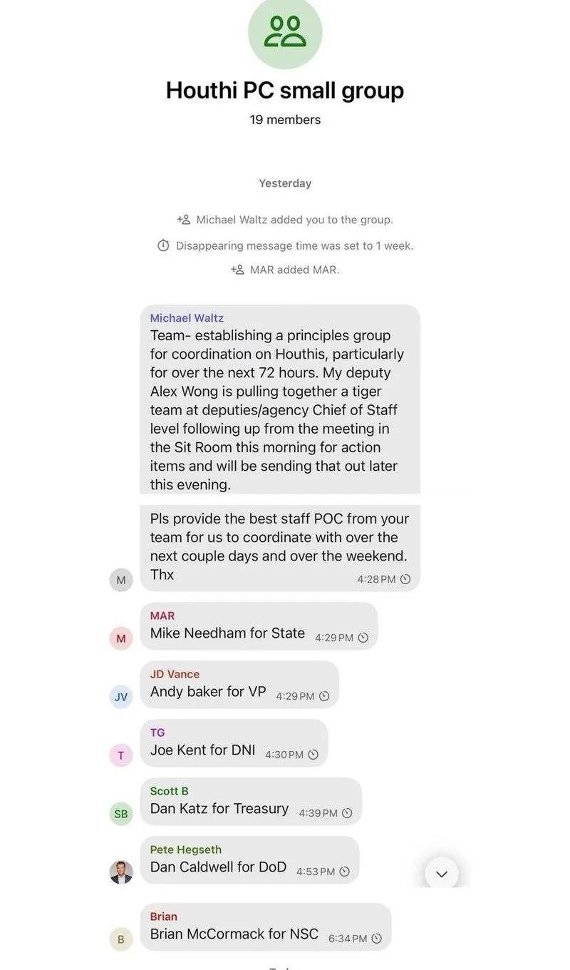 ABD'de Signalgate krizi, Takvim.com.tr Ekran Görüntüsü