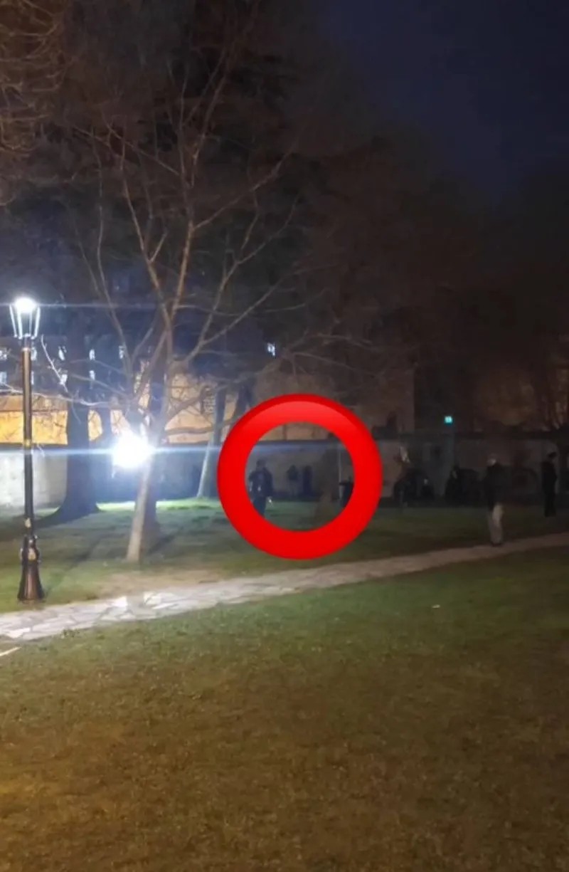 Şehzadebaşı Camii bahçesinde alkol alan vandallar, cami duvarına tuvalet yaparken görüntülendi (Takvim.com.tr)