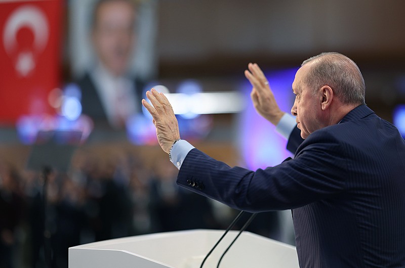 Başkan Erdoğan, Antalya Havalimanı Yeni İç ve Dış Hat Terminal Binalarının Açılış Töreni'nde konuştu. (AA)