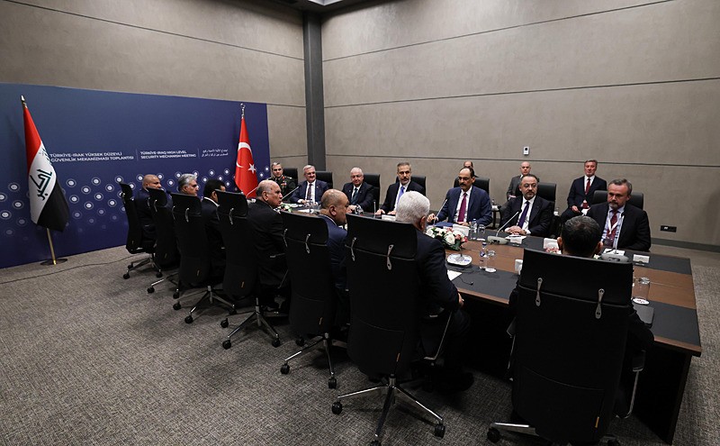 Türkiye-Irak Yüksek Düzeyli Güvenlik Mekanizması 5. Toplantısı. (AA)