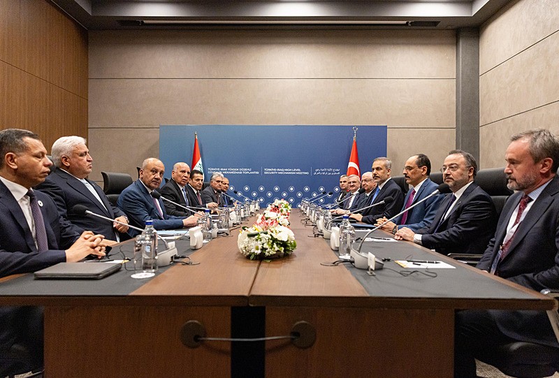 Türkiye-Irak Yüksek Düzeyli Güvenlik Mekanizması 5. Toplantısı. (AA)