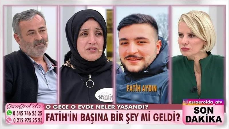 atv ekranlarında Türkiye'nin gündemine oturan Fatih Aydın olayında acı haber geldi 