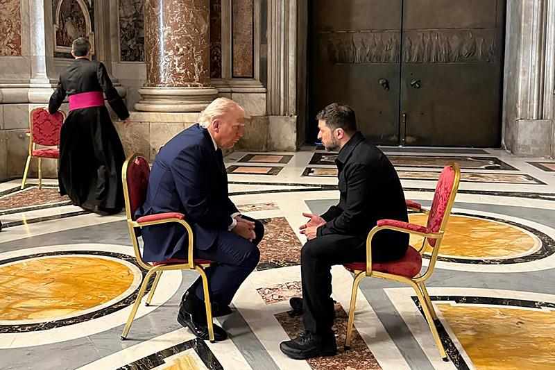 Trump-Zelenskiy görüşmesinden ilk kare, AFP