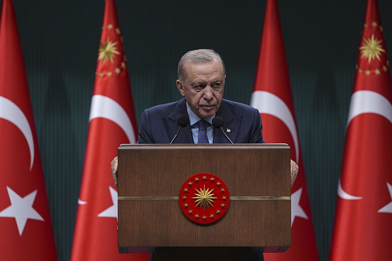 Başkan Erdoğan, Kabine Toplantısı'nın ardından açıklamalarda bulundu (AA)