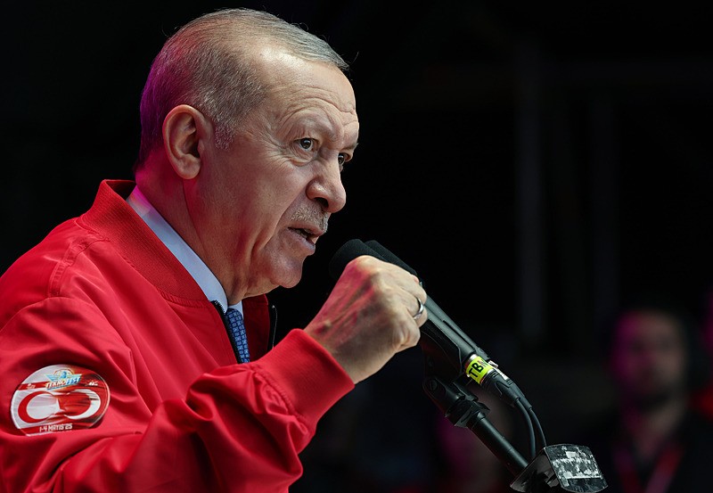 Başkan Erdoğan, TEKNOFEST KKTC Ödül Töreni'nde konuştu. (AA)