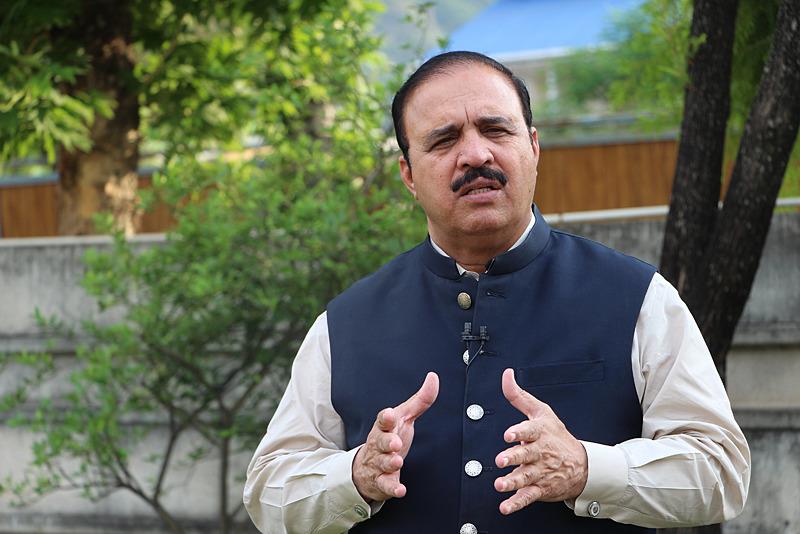 Pakistan yönetimindeki Keşmir İdari Bölgesi Gıda Bakanı Chaudhary Mohammad Akbar Ibrahim, AA