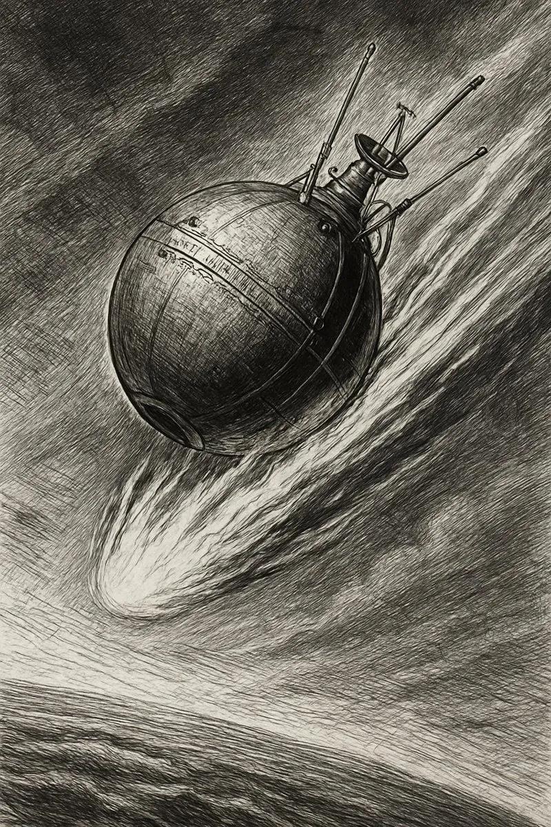 Kosmos 482, Görsel yapay zeka aracılığıyla oluşturulmuştur