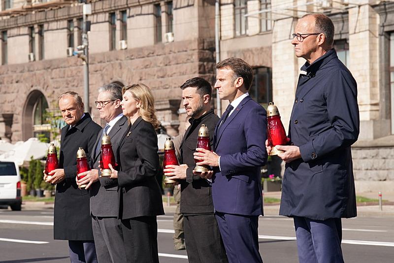 Avrupalı liderler Kiev'de, Reuters