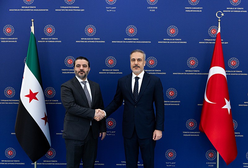 Dışişleri Bakanı Hakan Fidan, Ankara'da Suriye Dışişleri Bakanı Esad Hasan Şeybani ile bir araya geldi.  (DHA)