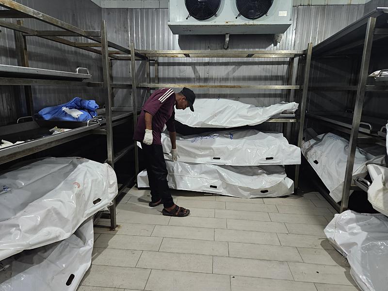 İsrail son saldırılarıyla Gazze Şeridi'ni yine kana buladı. (İHA)