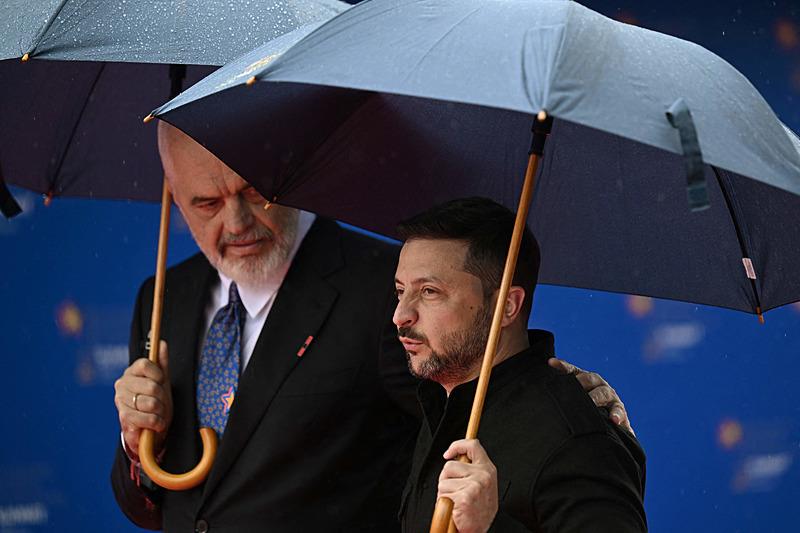 Edi Rama ve Zelenskiy, AFP
