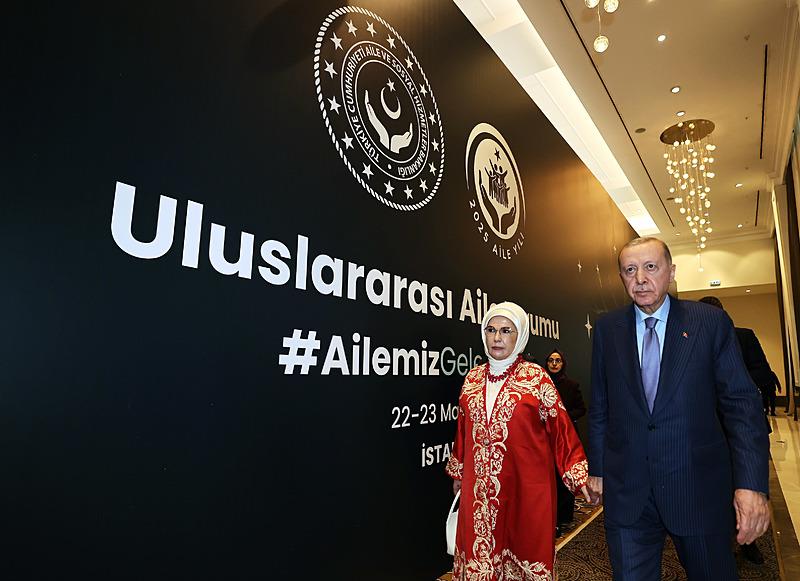 Başkan Recep Tayyip Erdoğan, Uluslararası Aile Forumu'na katıldı. (Fotoğraf: İHA)