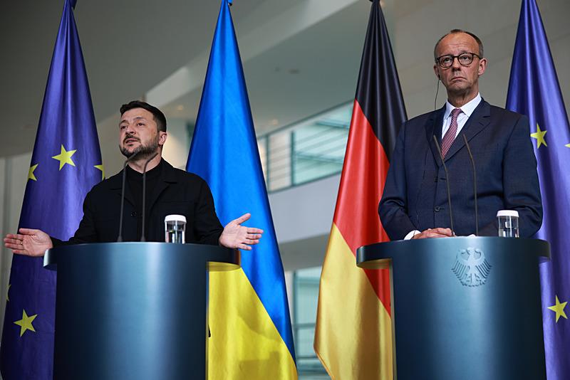 Zelenskiy ve Merz, İHA