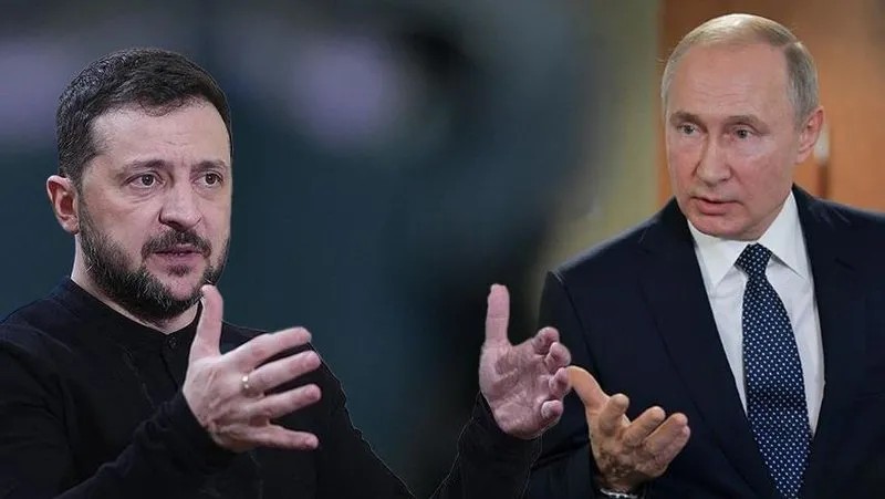 Zelenskiy ve Putin (Takvim.com.tr)