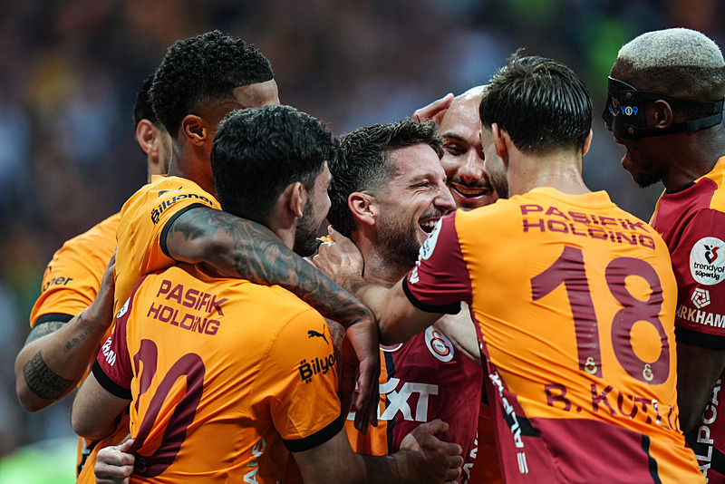 Galatasaray'ın gol sevinci (AA)