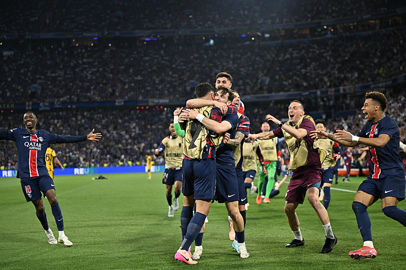 PSG'nin şampiyonluk sevinci (AA)