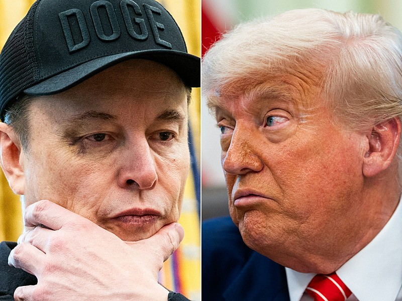 Elon Musk ve Donald Trump. (AFP)