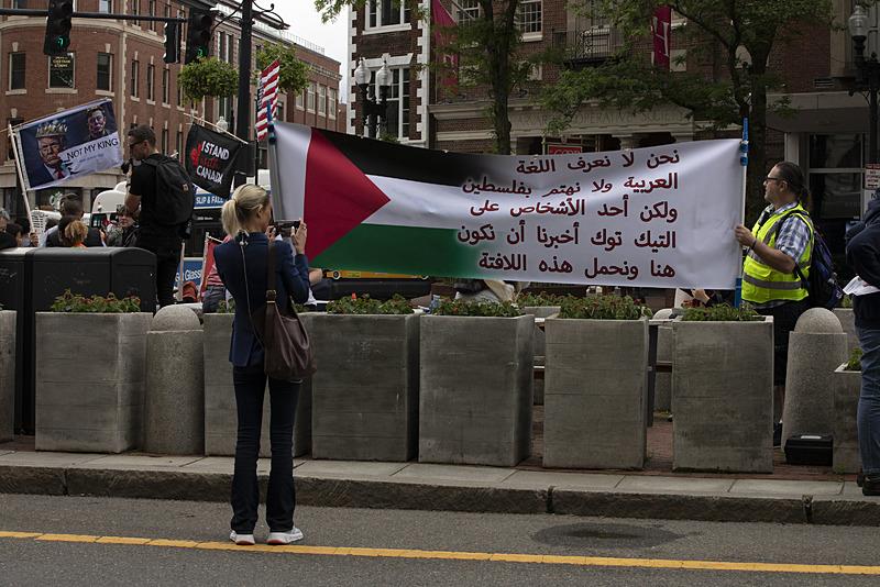 Harvard mezuniyetinde Filistin protestosu, AA