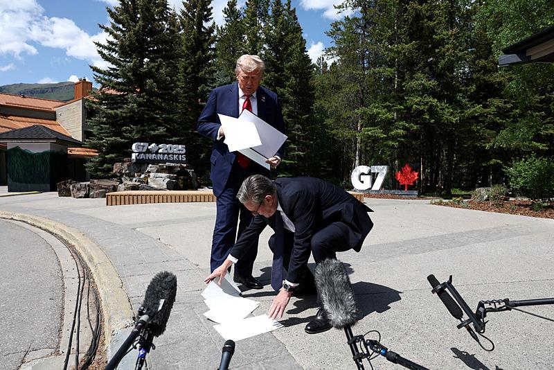 Trump ve Starmer, G7, Reuters