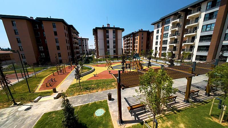 Bakan Kurum, yeniden inşa edilen Azerbaycan Mahallesi ve Ebrar Sitesi'nin görüntülerini paylaştı-2