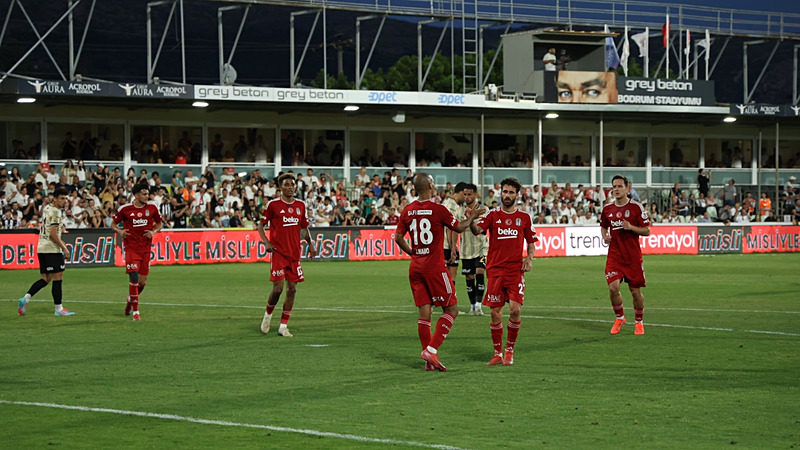 Beşiktaş son maçınd Bodrum FK'yı 4-0 yendi (AA)