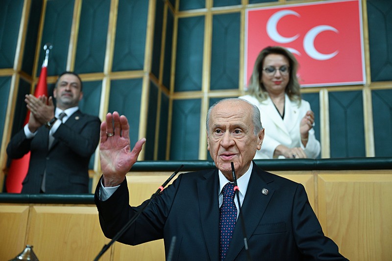 MHP lideri Devlet Bahçeli 28 Ocak'tan sona ilk kez TBMM Grup Toplantısına katıldı (Fotoğraf: AA)