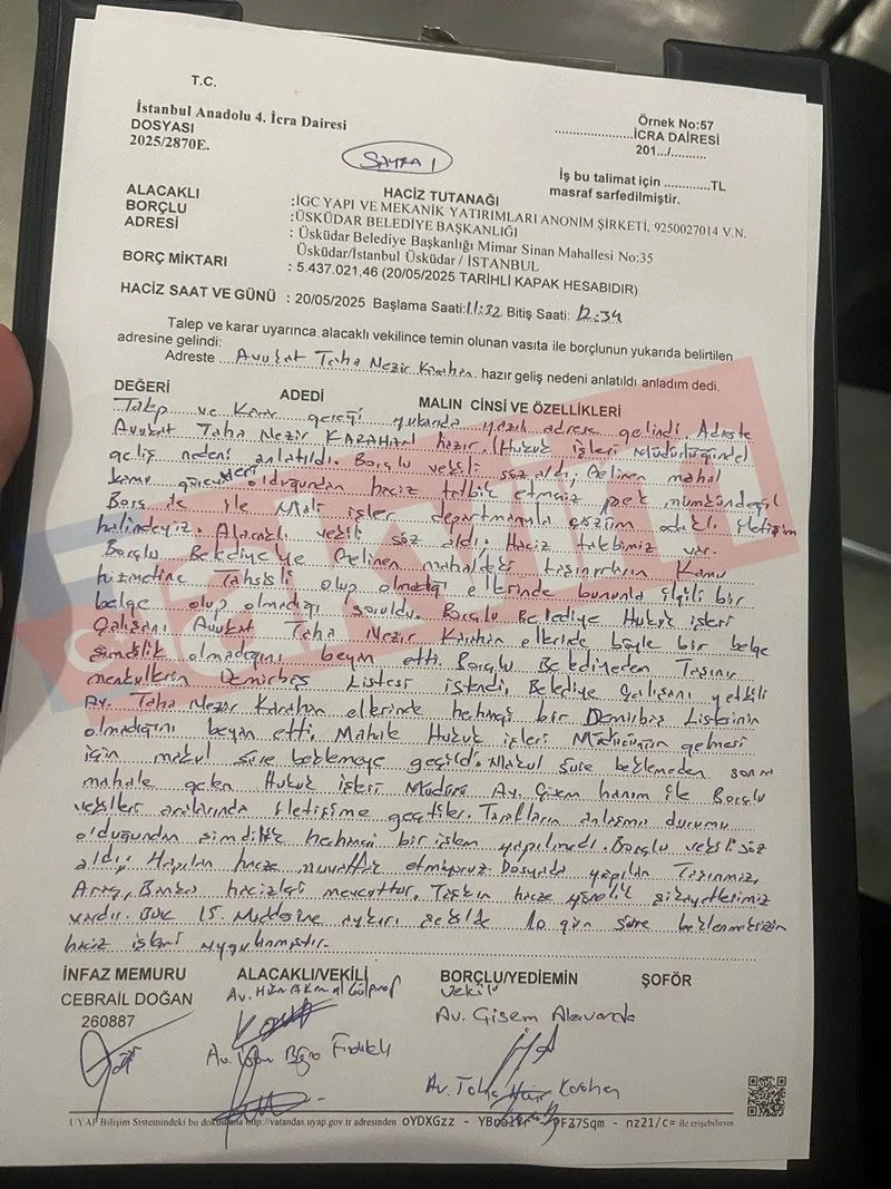 CHP'li Üsküdar Belediyesi hacizlik oldu (Takvim.com.tr)