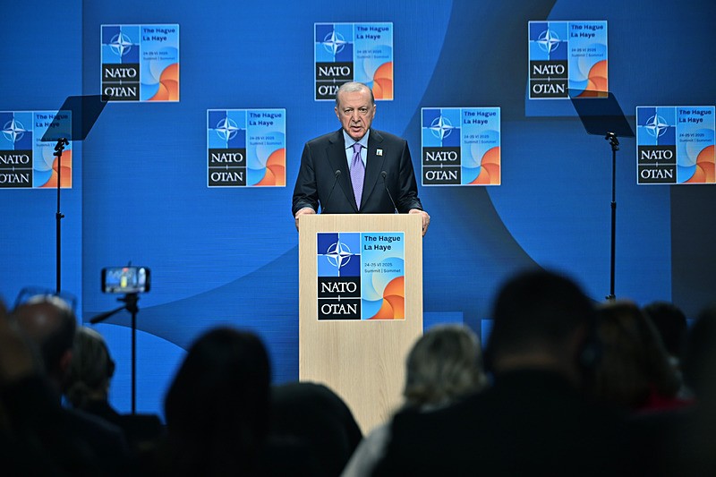 Başkan Erdoğan NATO Liderler Zirbesi'nde (İHA)