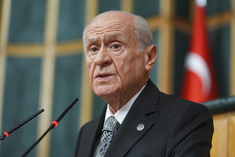 MHP Genel Başkanı Devlet Bahçeli, partisinin TBMM Grup Toplantısı'na katılarak konuşma yaptı (Fotoğraf: AA)