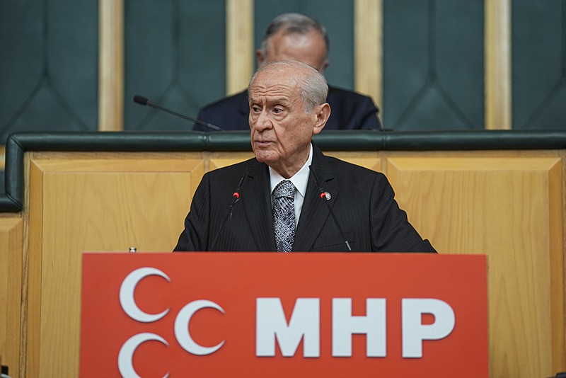 MHP Genel Başkanı Devlet Bahçeli, partisinin TBMM Grup Toplantısı'na katılarak konuşma yaptı (Fotoğraf: AA)